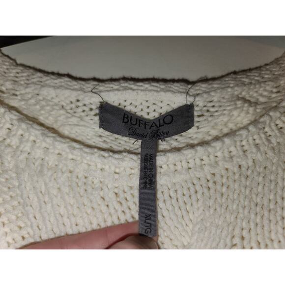Buffalo David Bitton cream open weave sweater - xl - Picture 3 of 4